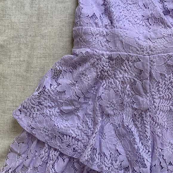 Purple Ruffled Romper - Picture 2 of 5